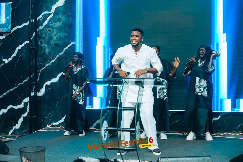 Passionate worship moment